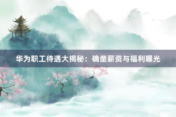 华为职工待遇大揭秘：确凿薪资与福利曝光